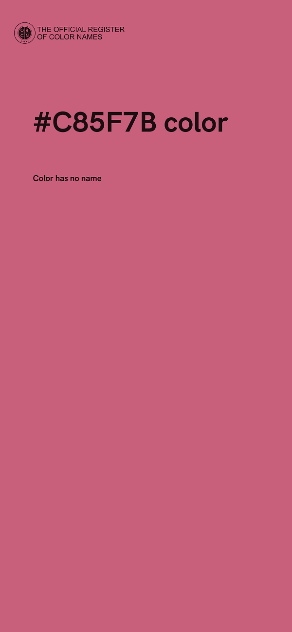 #C85F7B color image