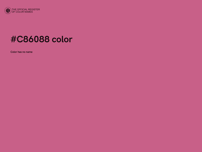 #C86088 color image