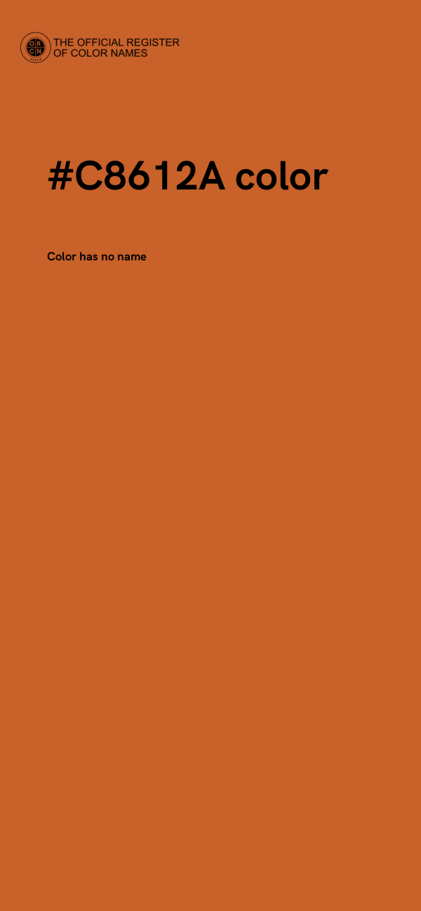 #C8612A color image