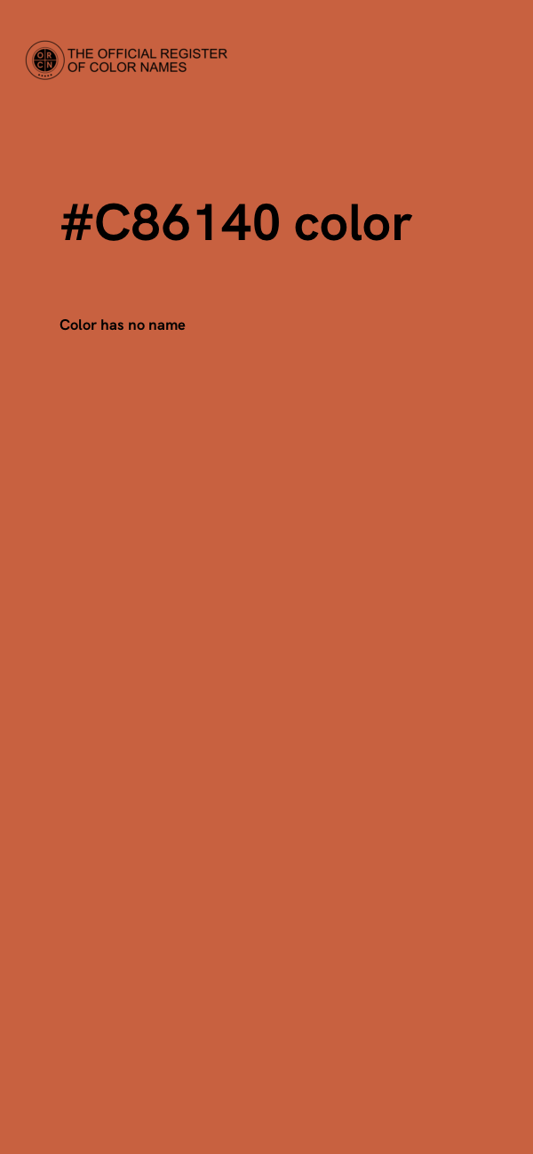 #C86140 color image