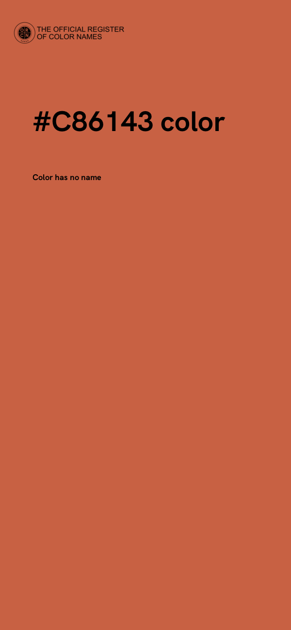 #C86143 color image
