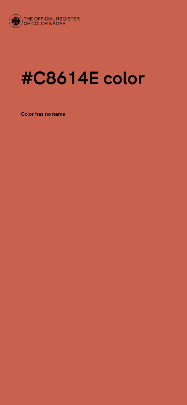 #C8614E color image