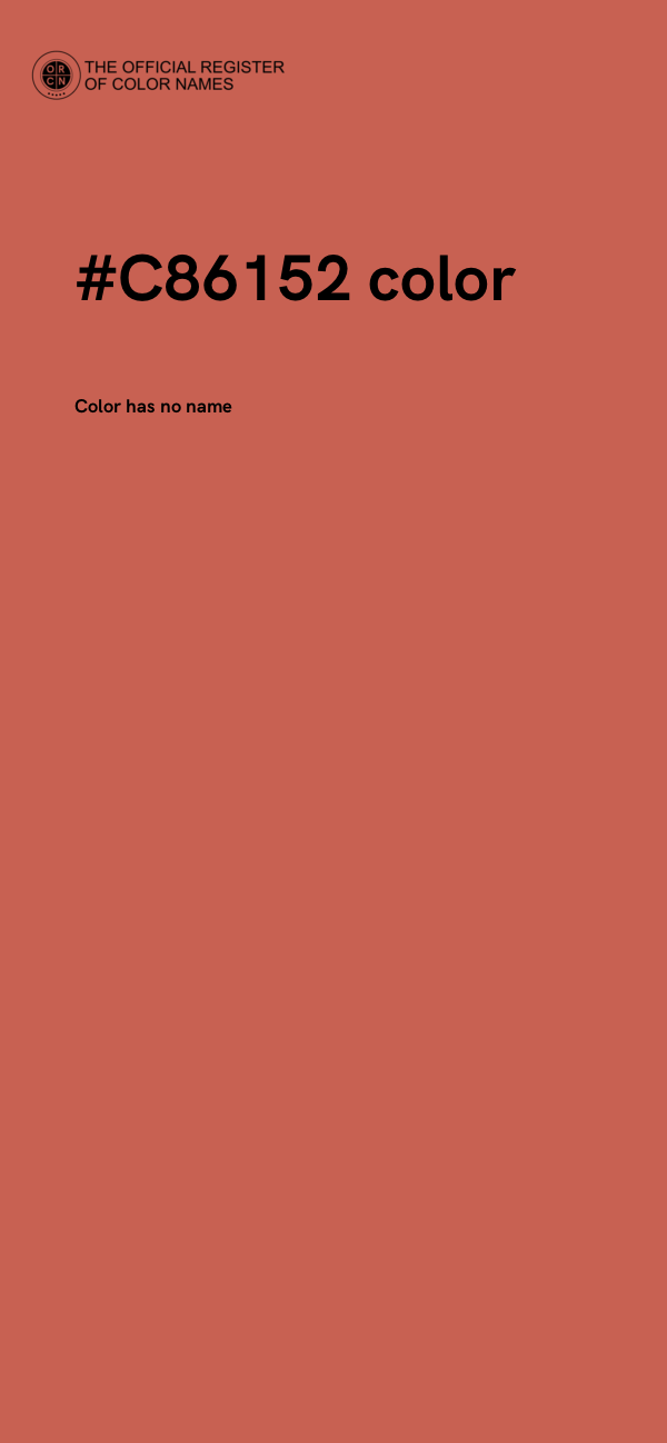 #C86152 color image