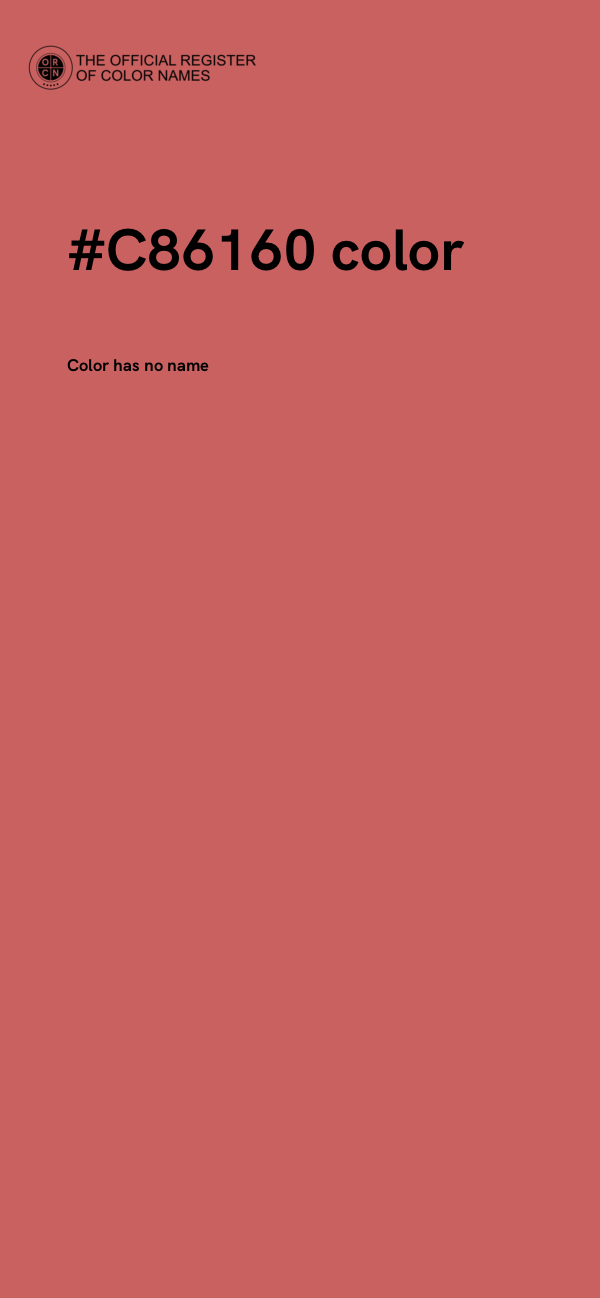 #C86160 color image