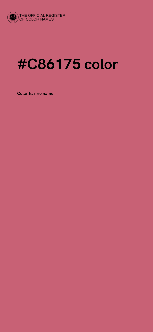 #C86175 color image