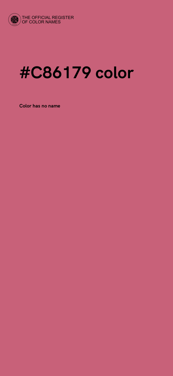 #C86179 color image
