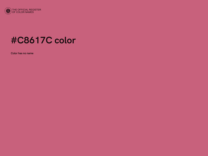 #C8617C color image