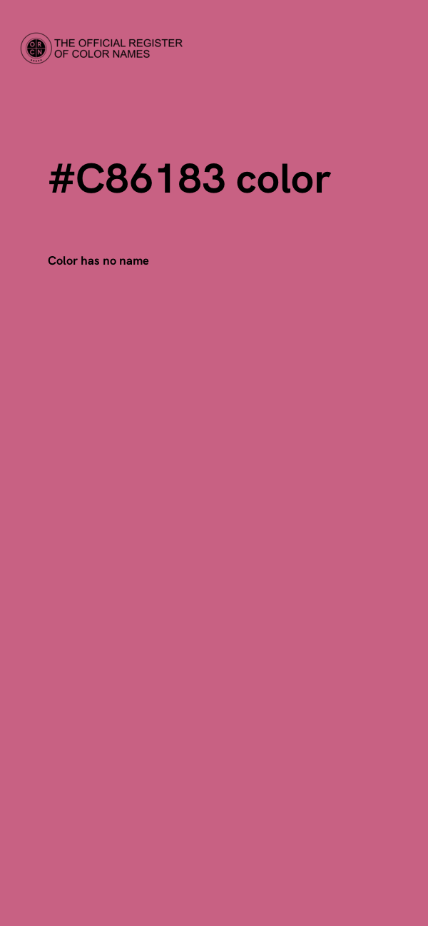 #C86183 color image