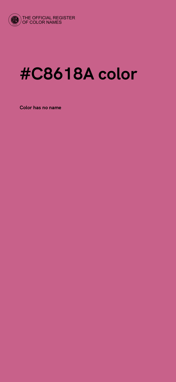 #C8618A color image