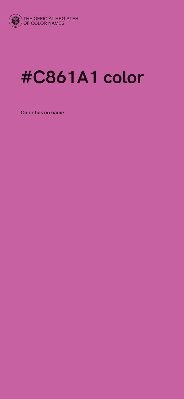 #C861A1 color image