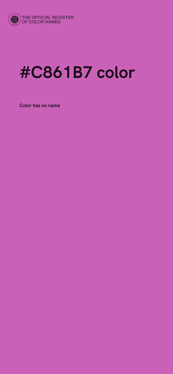 #C861B7 color image