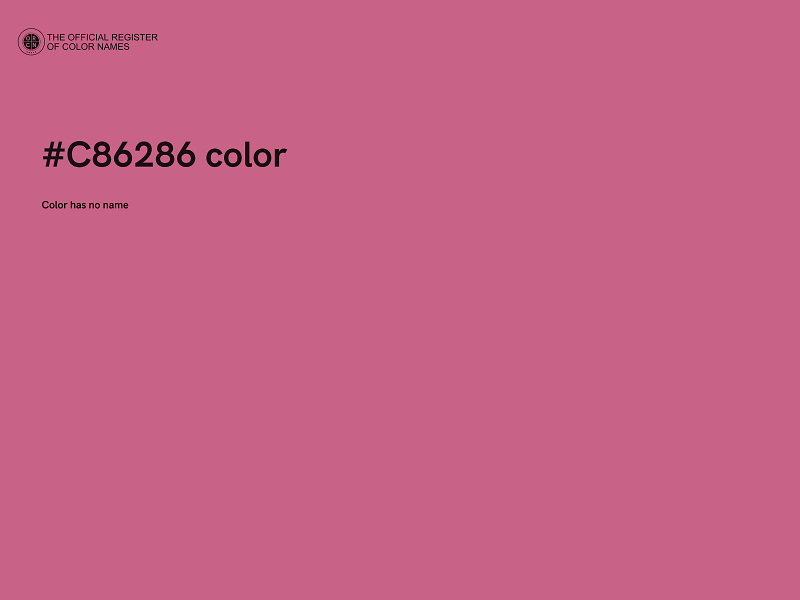 #C86286 color image