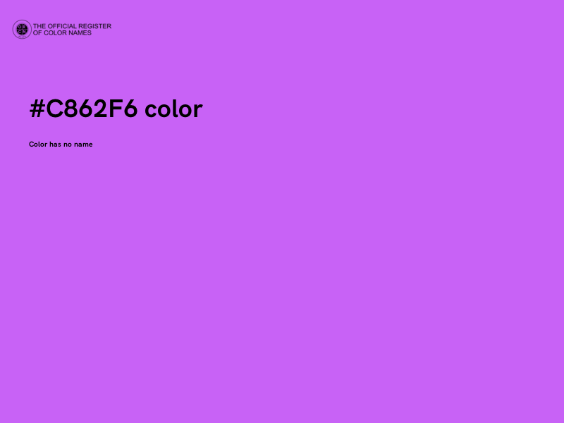 #C862F6 color image