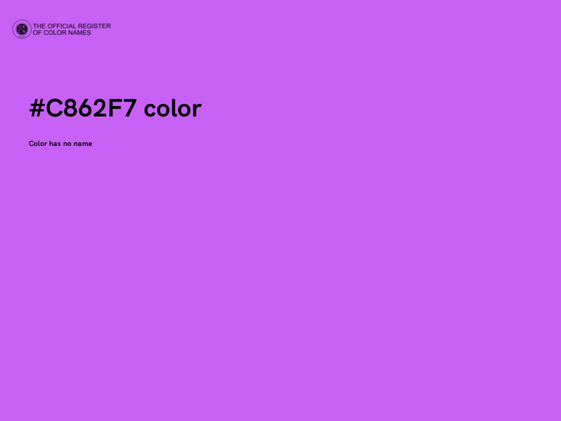 #C862F7 color image