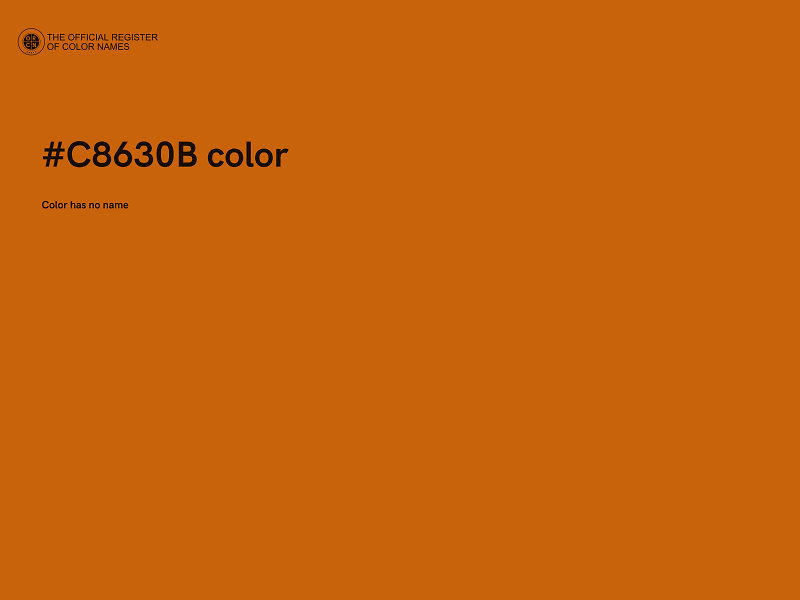 #C8630B color image