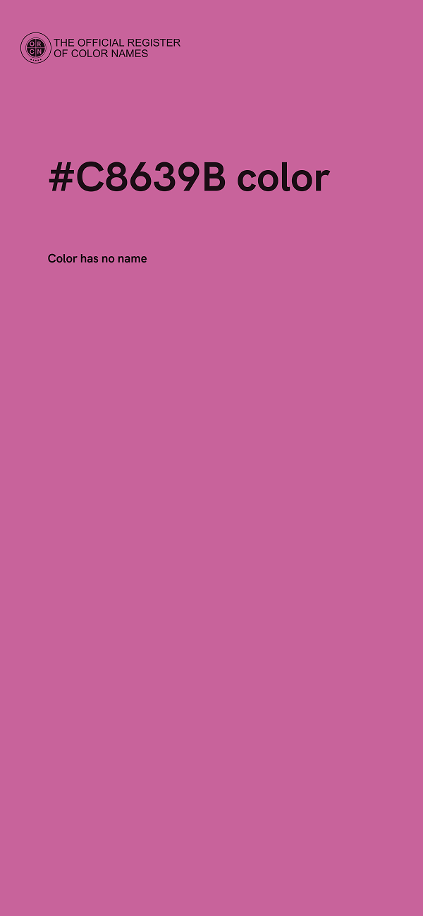 #C8639B color image