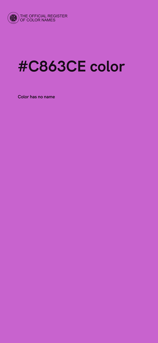 #C863CE color image
