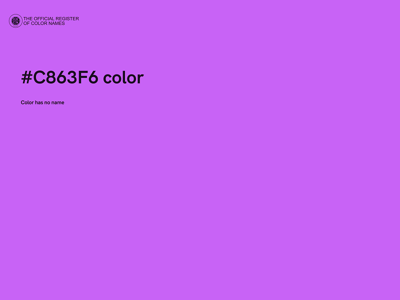 #C863F6 color image