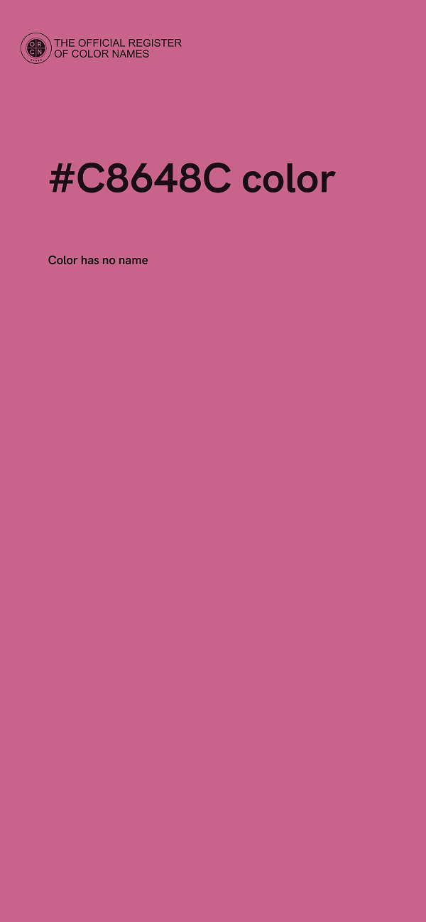 #C8648C color image