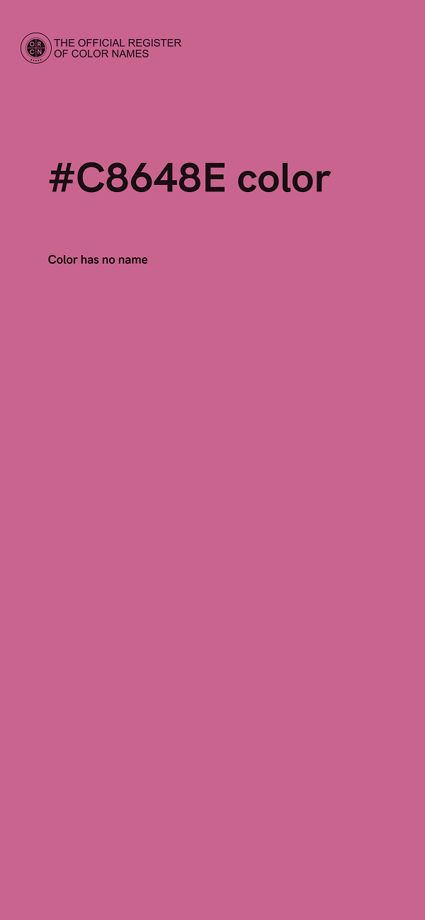 #C8648E color image