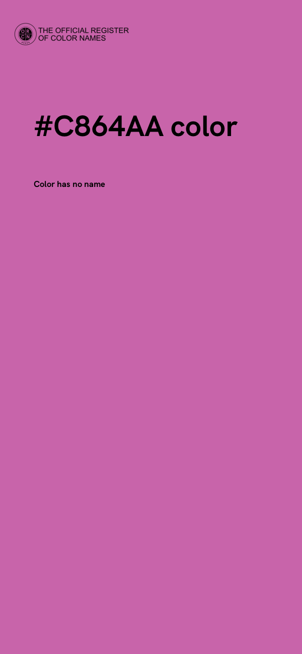 #C864AA color image