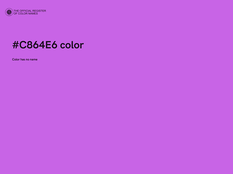 #C864E6 color image