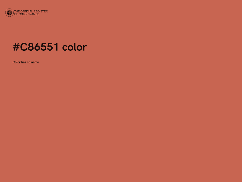 #C86551 color image