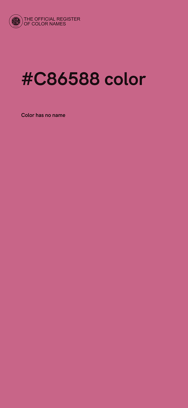 #C86588 color image