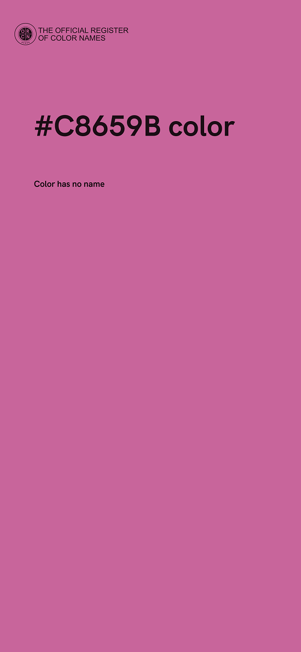 #C8659B color image