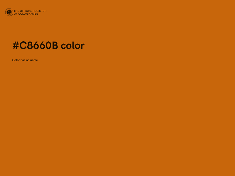 #C8660B color image