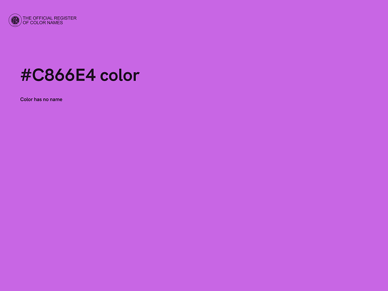 #C866E4 color image