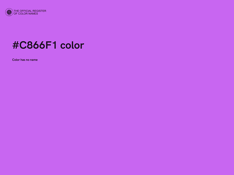 #C866F1 color image