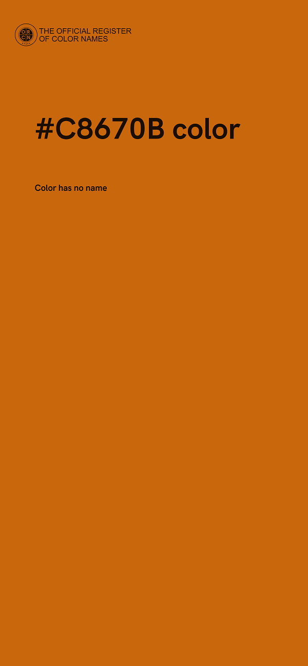 #C8670B color image