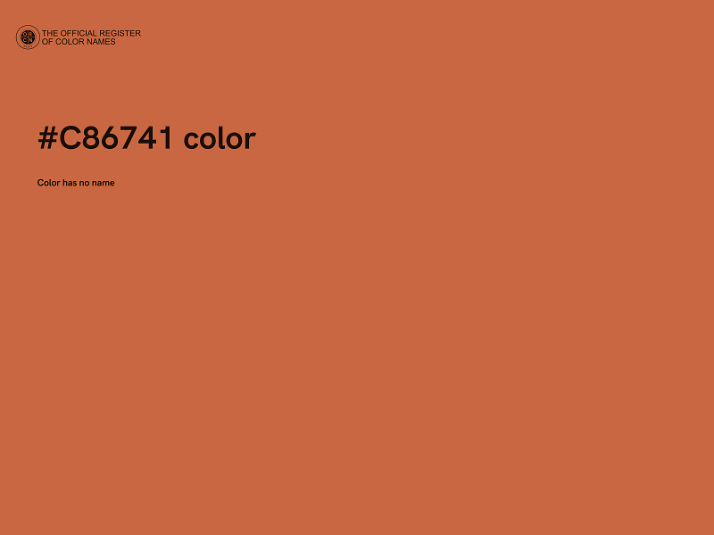 #C86741 color image