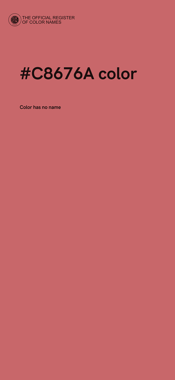 #C8676A color image