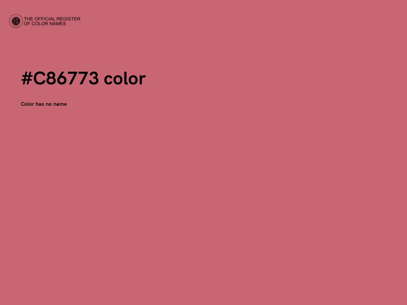 #C86773 color image