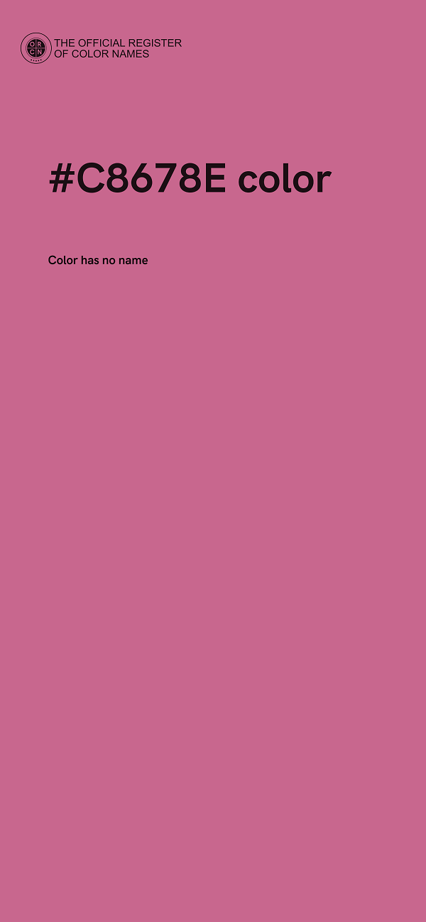 #C8678E color image