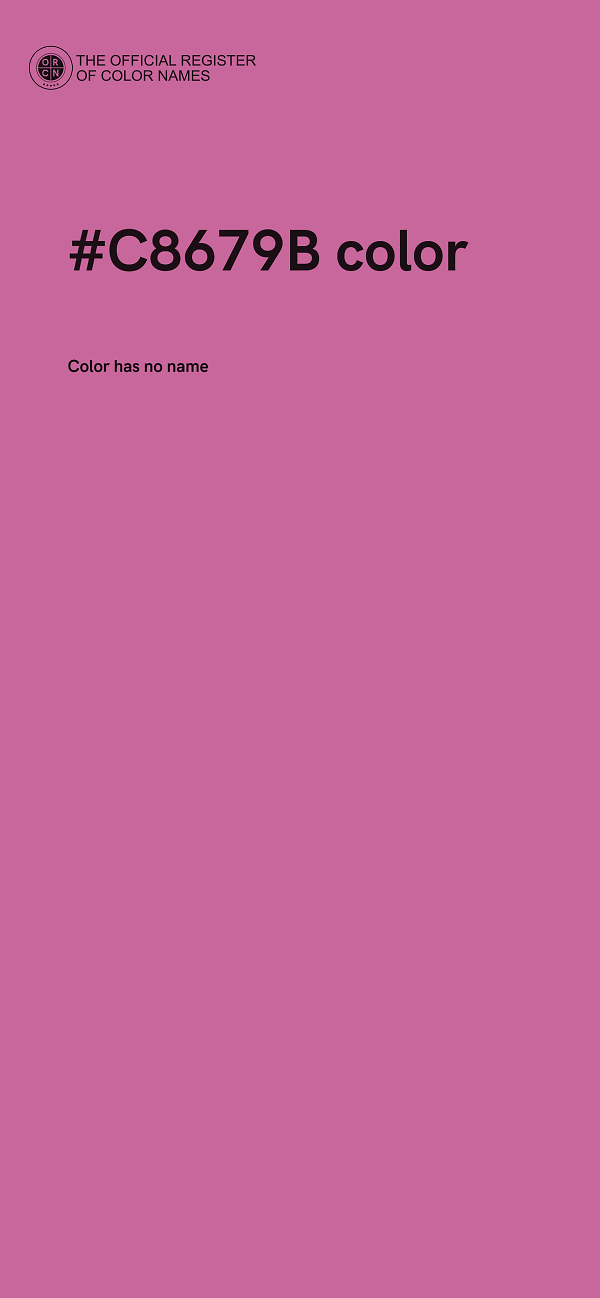 #C8679B color image