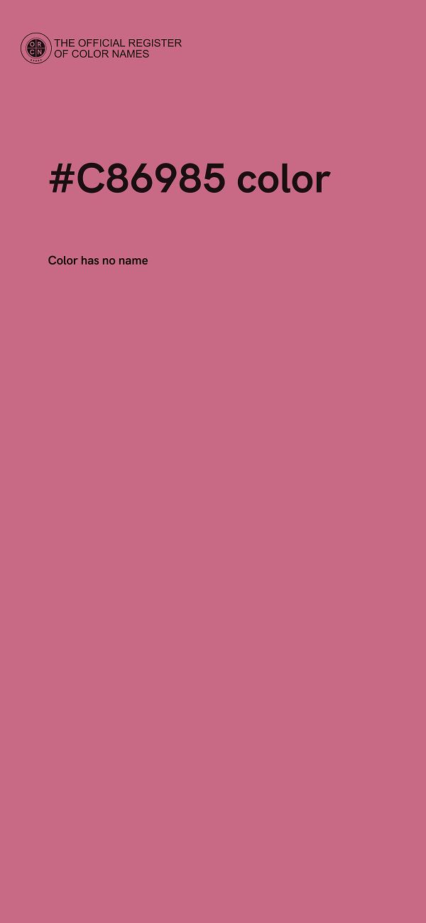 #C86985 color image