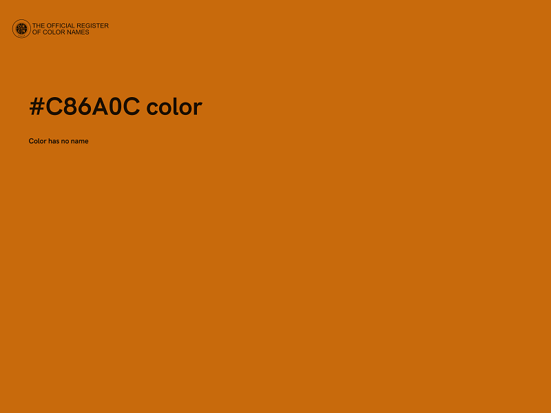 #C86A0C color image