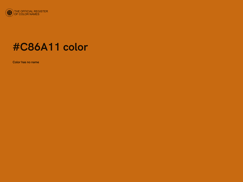 #C86A11 color image