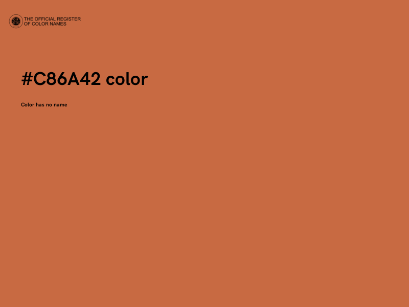 #C86A42 color image