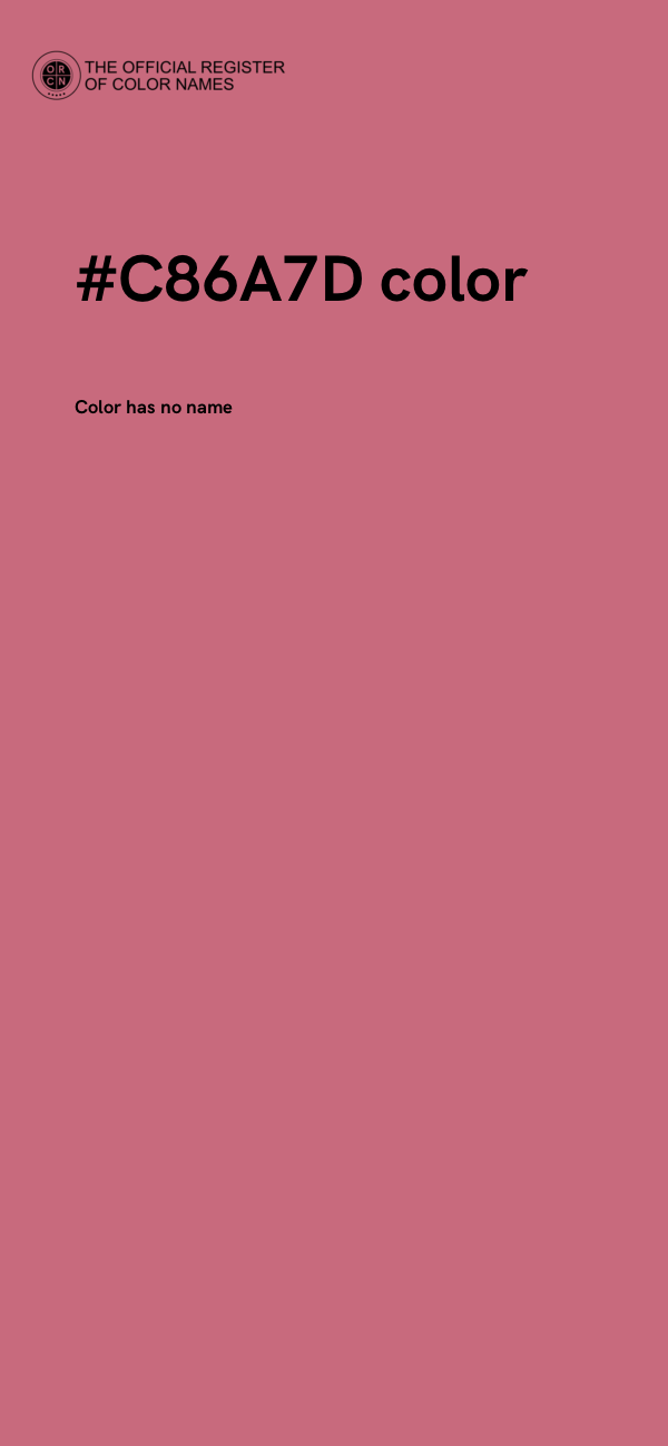#C86A7D color image