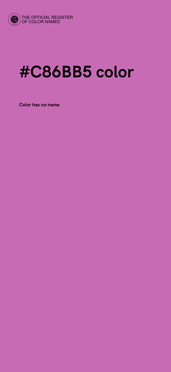 #C86BB5 color image