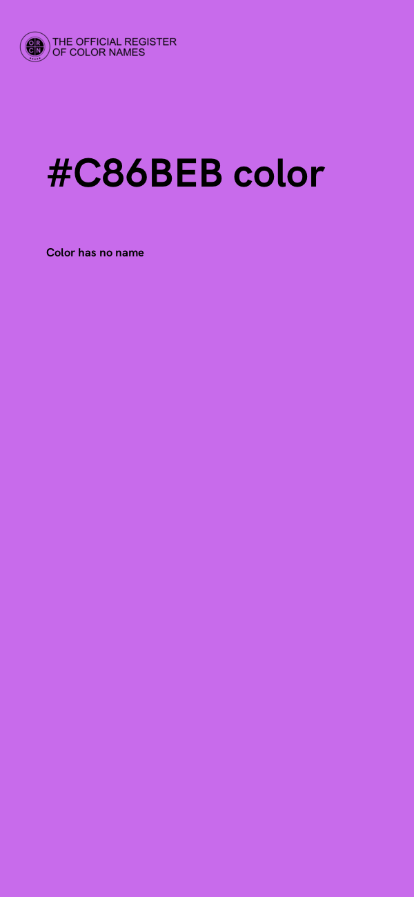 #C86BEB color image