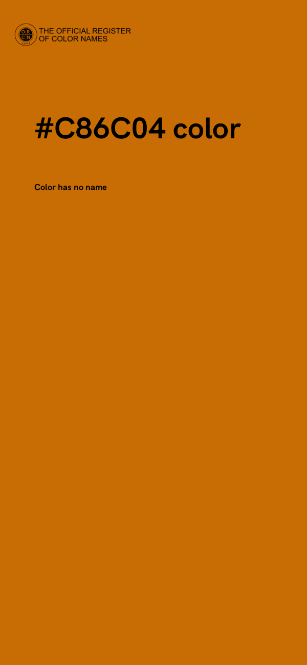 #C86C04 color image
