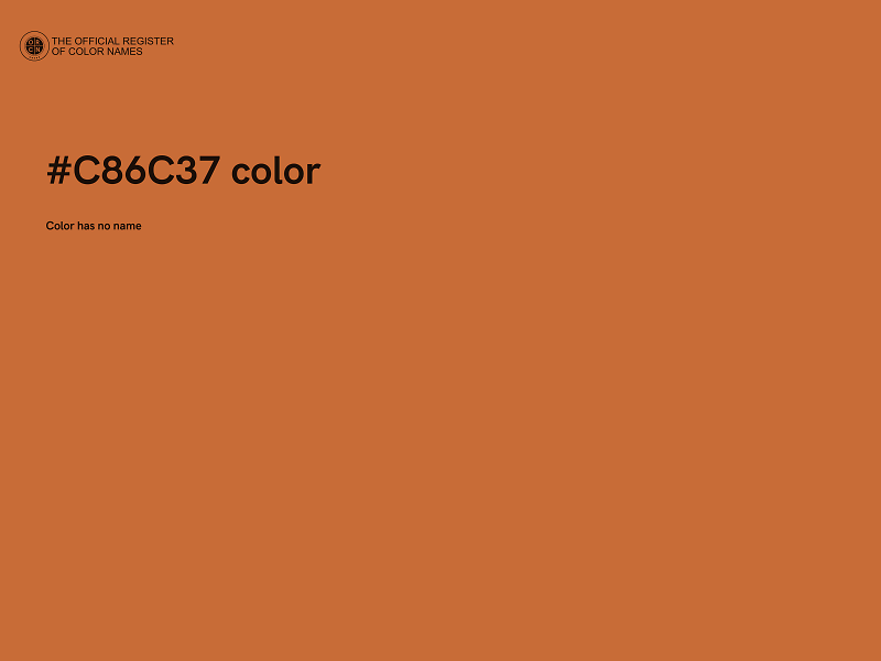 #C86C37 color image