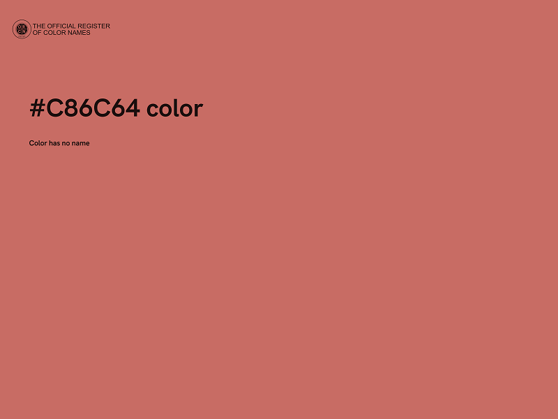 #C86C64 color image