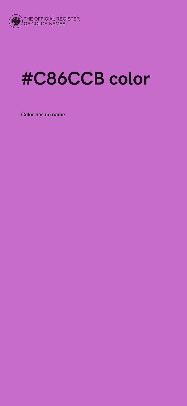 #C86CCB color image