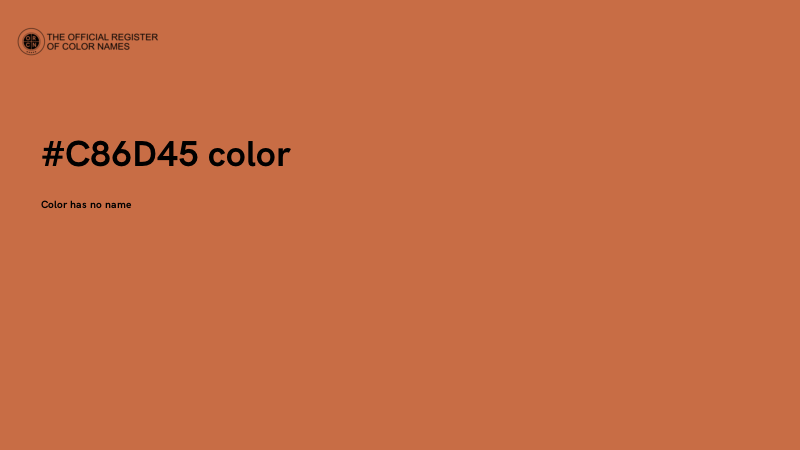 #C86D45 color image